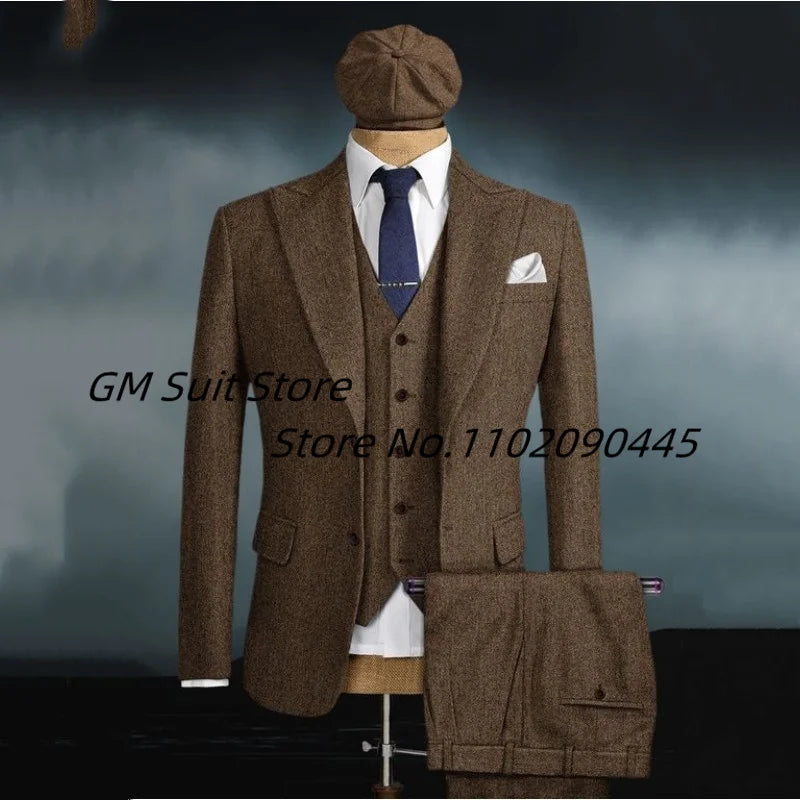 Men's 3-piece Suit (Jacket+Vest+Pants)