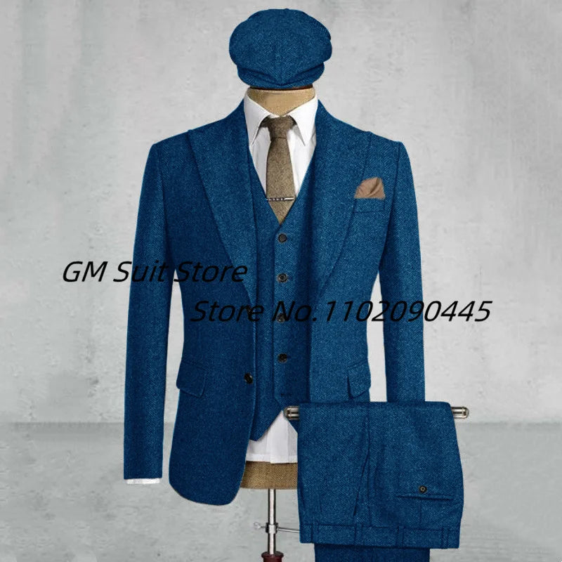 Men's 3-piece Suit (Jacket+Vest+Pants)