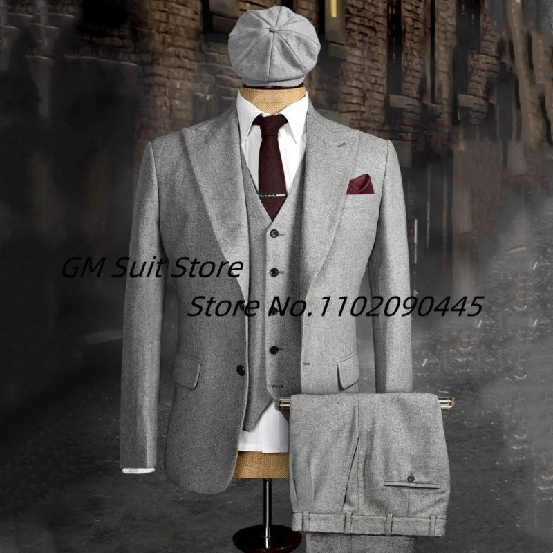 Men's 3-piece Suit (Jacket+Vest+Pants)