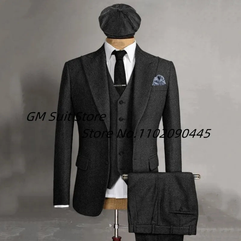Men's 3-piece Suit (Jacket+Vest+Pants)