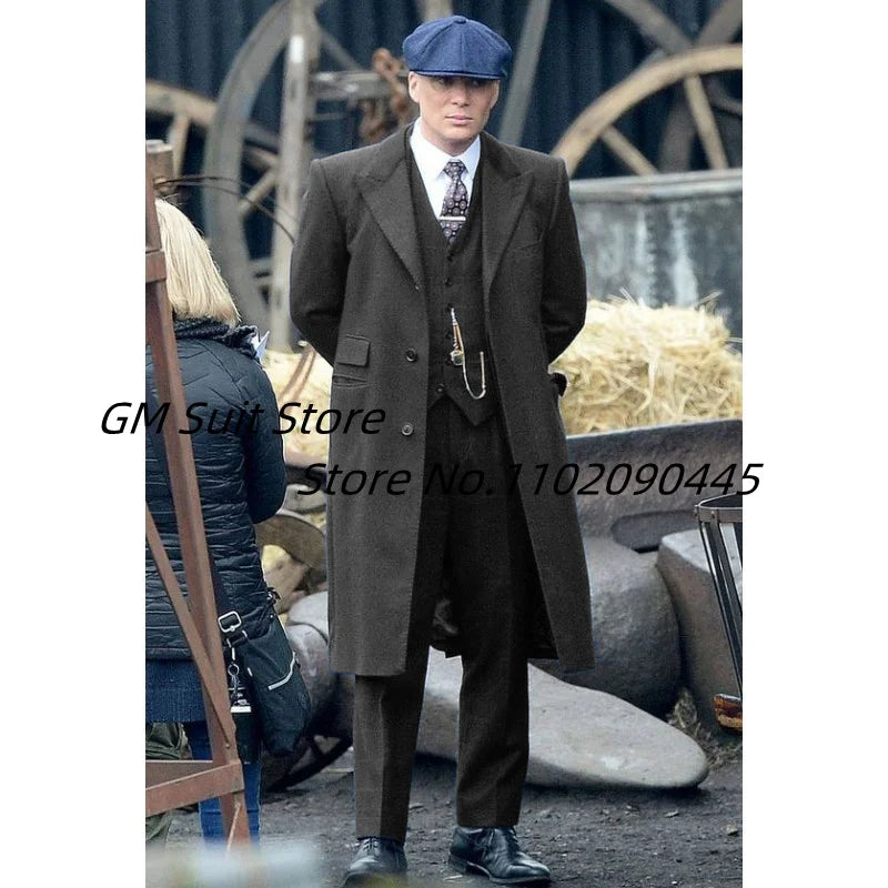Men's Suit 3-piece Suit Lapel Collar S