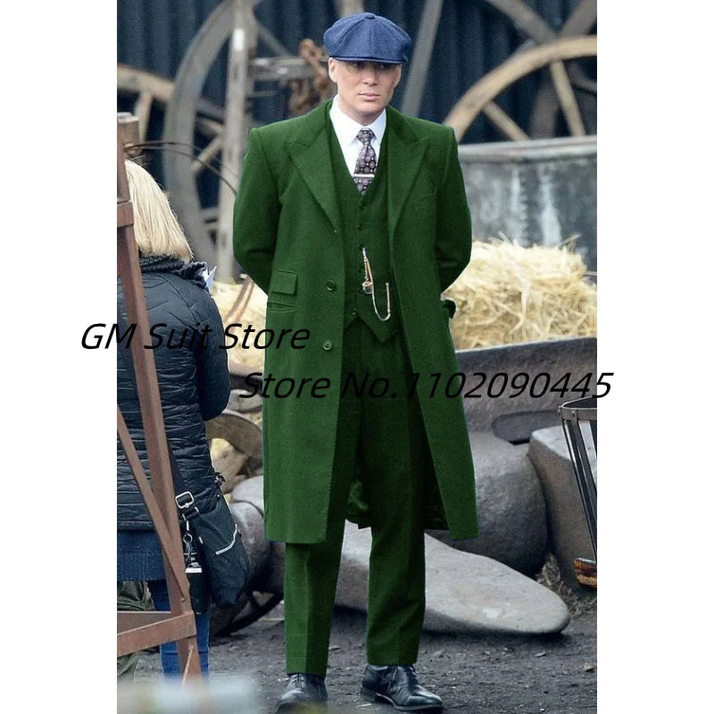 Men's Suit 3-piece Suit Lapel Collar S