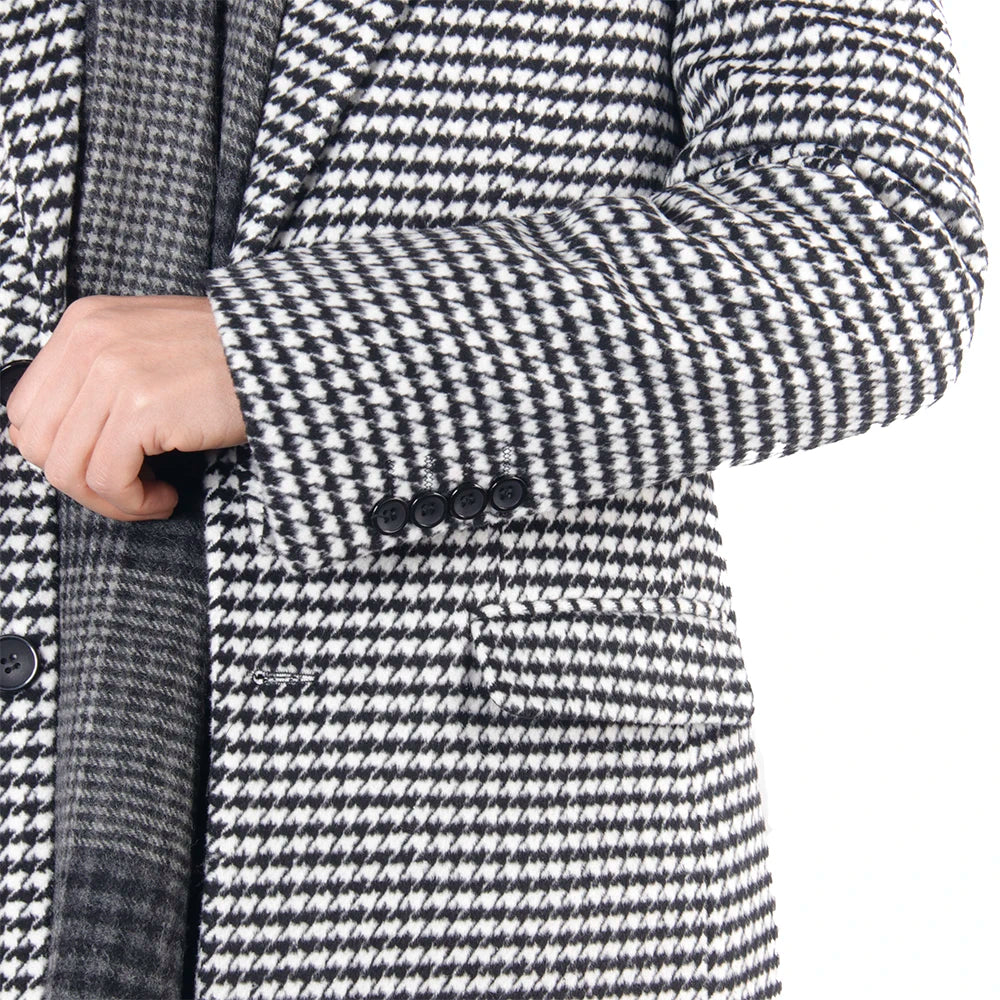 Large Houndstooth Tailored Bertu