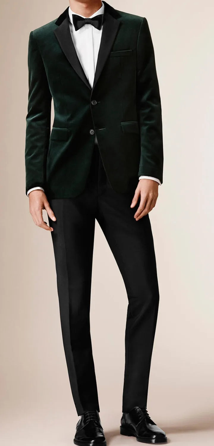 Mens Velvet Blazers Jacket Menlooby
