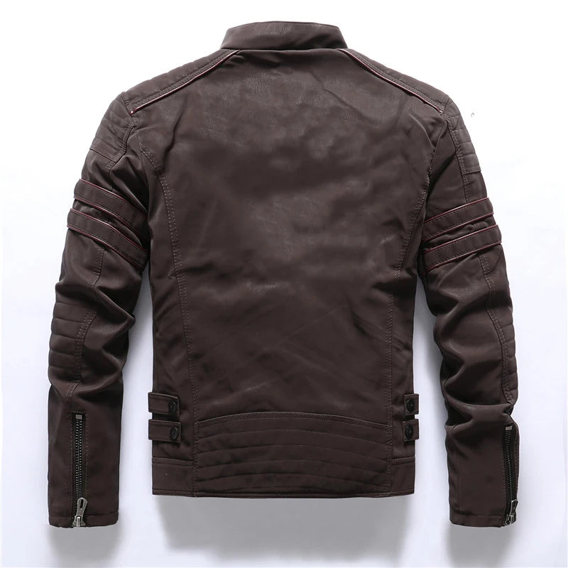 Winter Motorcycle PU Leather Jacket