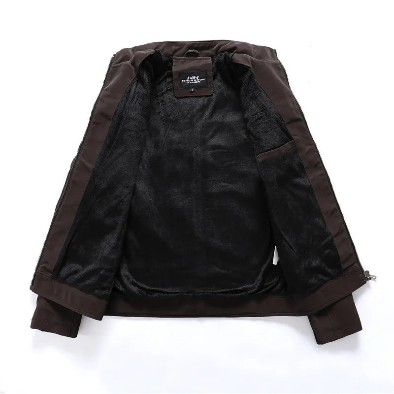 Winter Motorcycle PU Leather Jacket